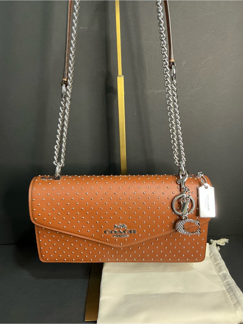 Coach Klare Envelope Crossbody Bag with Rivets
